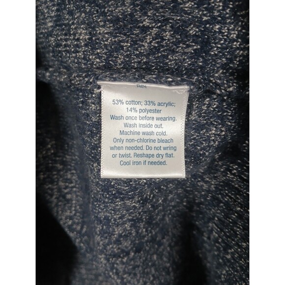 Urban Pipeline Sweater Men’s Large Blue with Red And Green Bands Casual Grunge - Picture 4 of 6